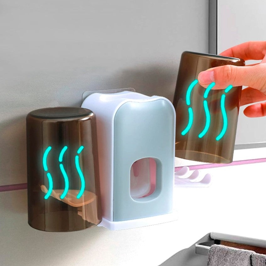 Soporte doble para cepillos dispensador